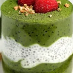 Delicious High-Protein Matcha Chia Pudding Ready to Serve