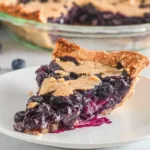 Delicious Homemade Blueberry Custard Pie Ready to Serve