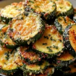 Irresistibly Crunchy Garlic Parmesan Roasted Zucchini Dish