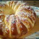 Italian Easter Bread (Anise-Flavored) Freshly Baked
