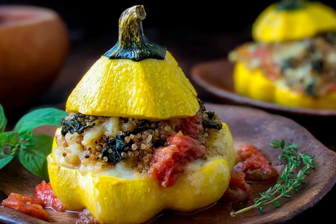 Italian Stuffed Patty Pan Squash