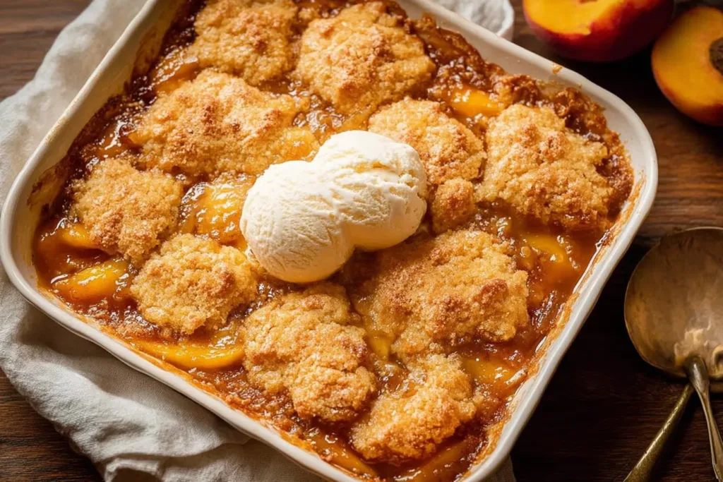 Homemade Joanna Gaines Peach Cobbler