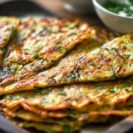 Low Carb Zucchini Tortillas Ready to Serve