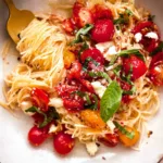 Marinated Tomato Pasta with Fresh Summer Cherry Tomatoes