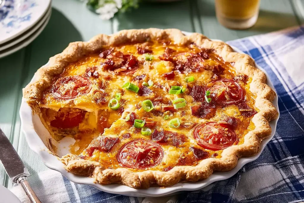 My Southern Grandma’s 2-Step Tomato Pie Fresh Out of the Oven