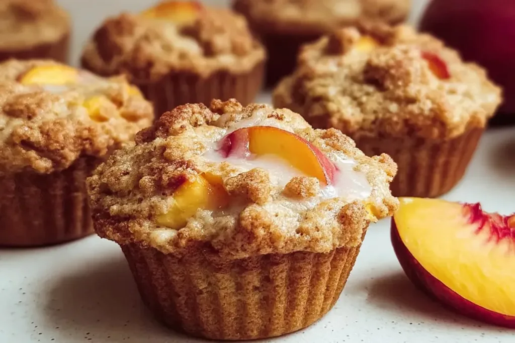 Delicious Nectarine Muffins Freshly Baked