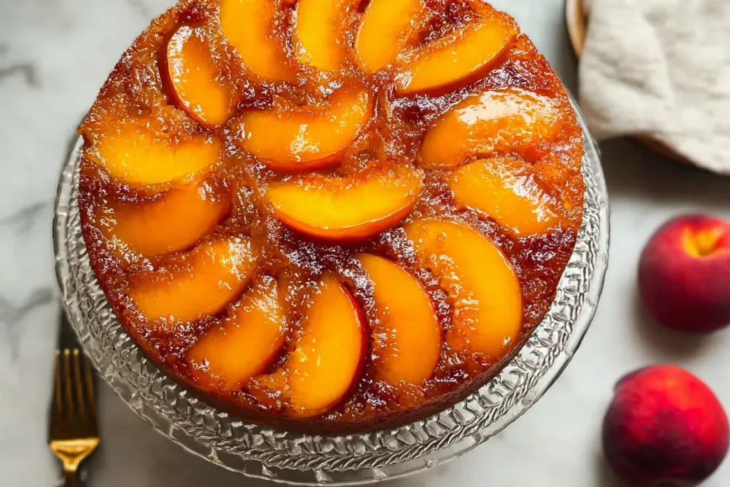 Nectarine Upside-Down Cake - Delicious Fruit Dessert