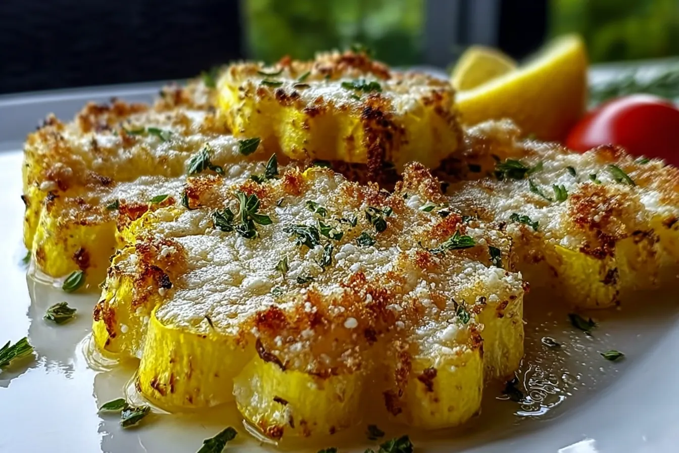 Parmesan Baked Yellow Squash