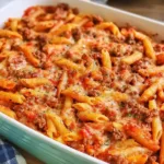 Creamy Pasta Bake Freshly Out of the Oven