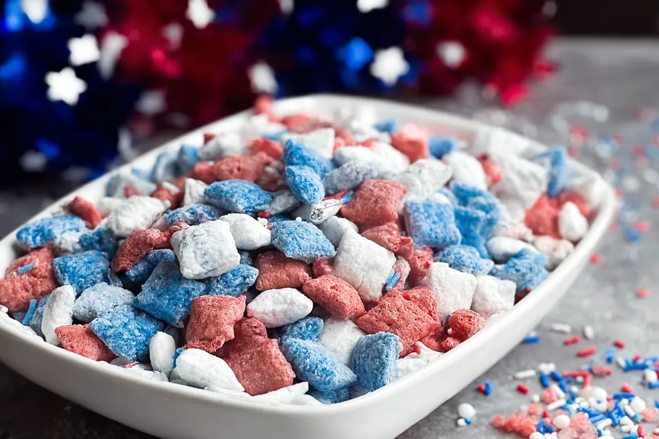 Patriotic Muddy Buddies