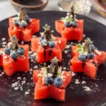 Festive Patriotic Watermelon Appetizer for Celebrations
