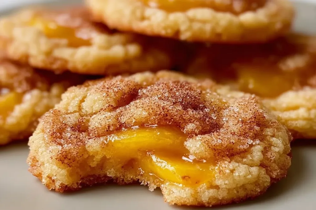 Delicious Peach Cobbler Cookies Freshly Baked