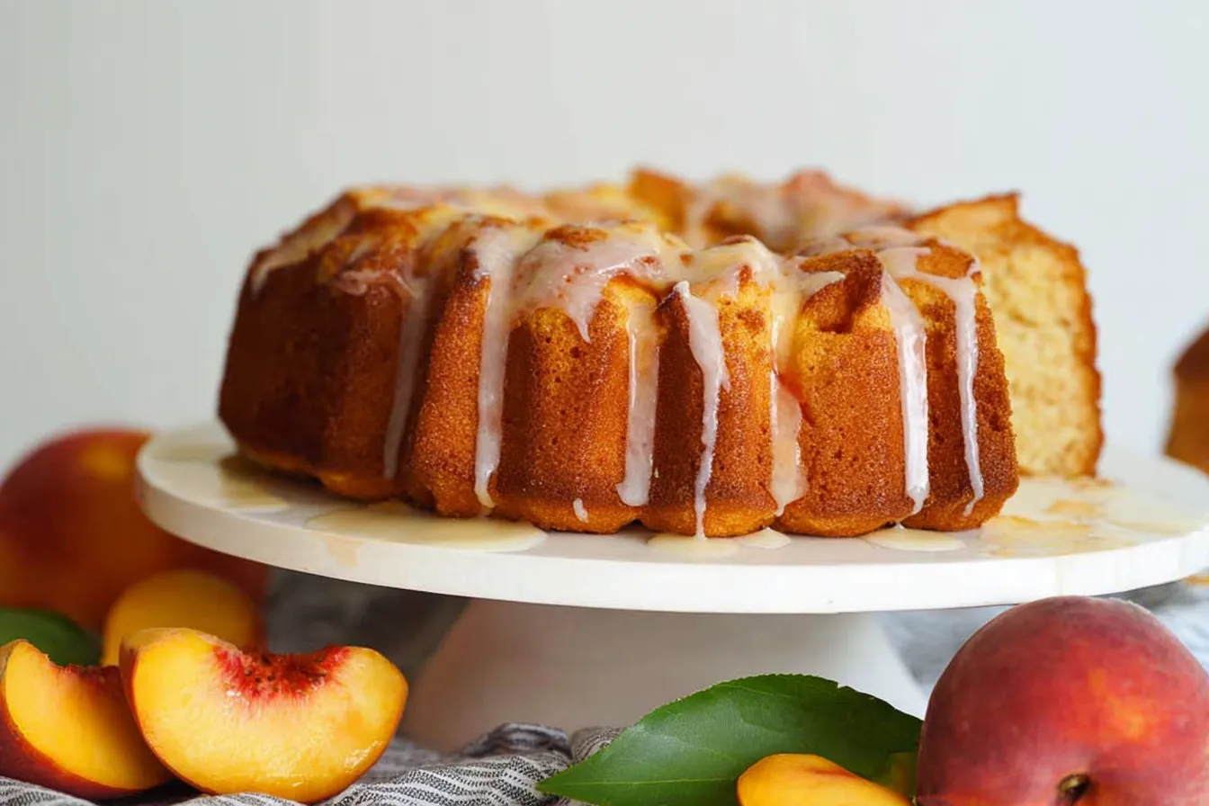 Peach Cobbler Pound Cake: A Delightful Summer Treat 4 Peach Cobbler Pound Cake