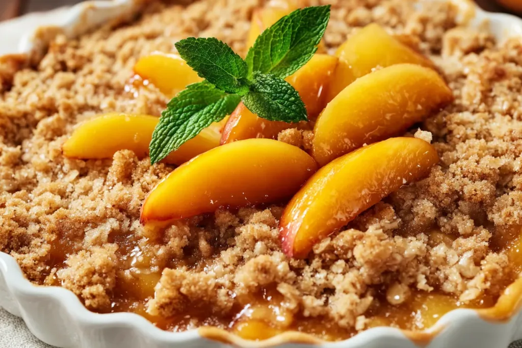 Golden Peach Crisp Recipe