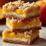 Peach Crumb Bars Fresh from the Oven