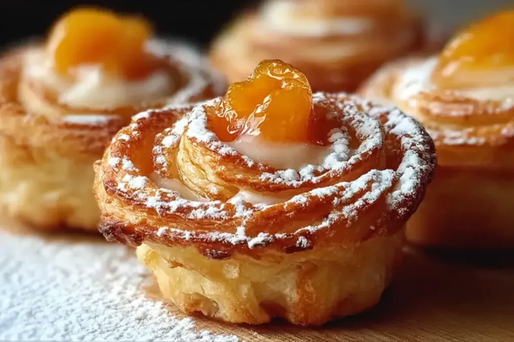 Peach Pie Cruffins Freshly Baked