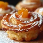 Peach Pie Cruffins Freshly Baked