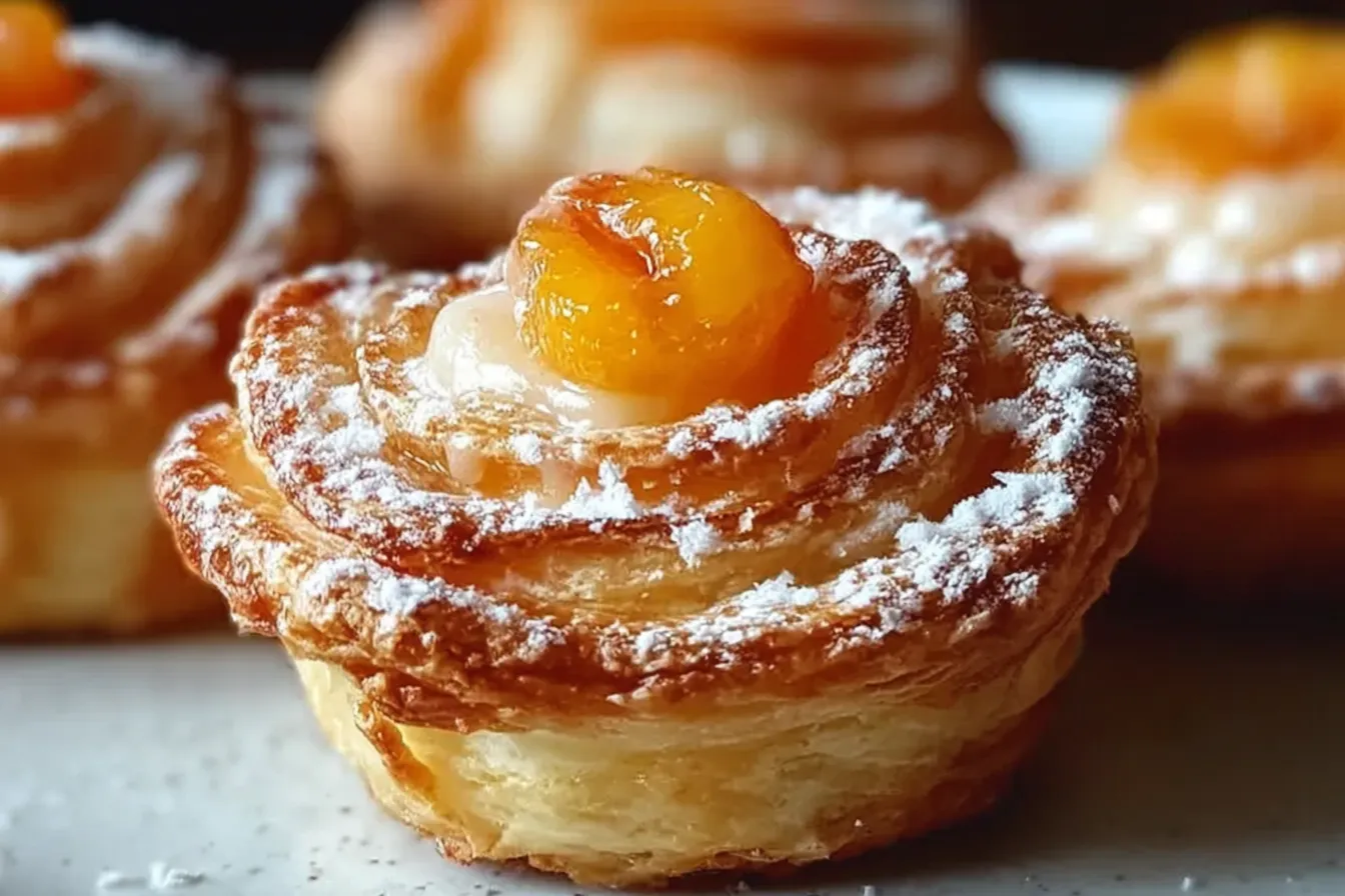 Peach Pie Cruffins: Flaky, Sweet, and Easy to Bake 