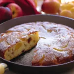 Delicious Peach Skillet Cake Freshly Baked
