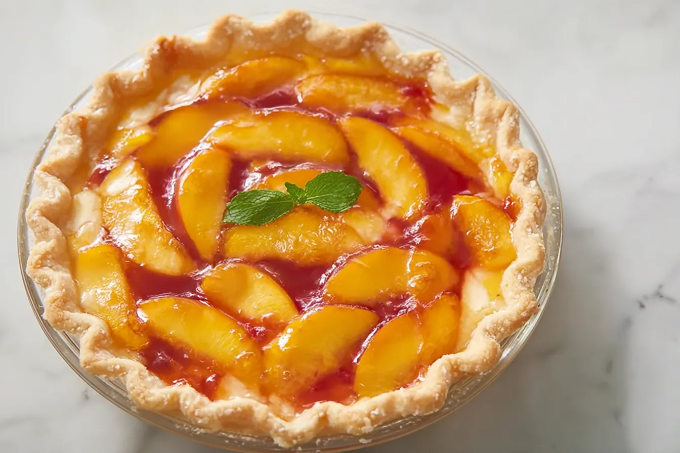 Peach Surprise Pie 