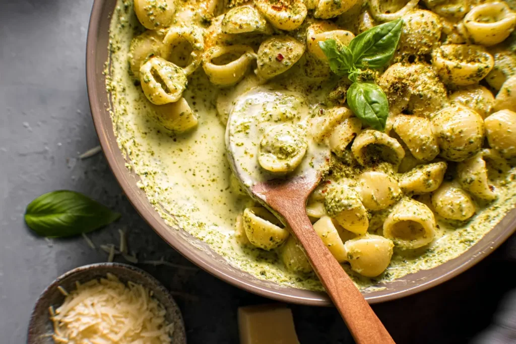 Pesto Cream Sauce (10-Minute Recipe!) - Deliciously Easy! 3 Pesto Cream Sauce (10-Minute Recipe!) - Ready to Serve