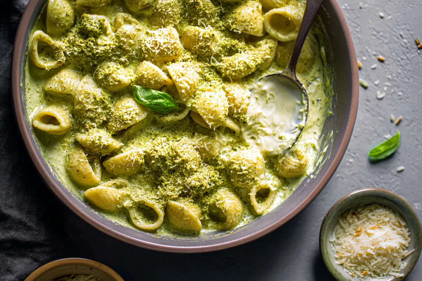 Pesto Cream Sauce (10-Minute Recipe!) - Deliciously Easy! 4 Pesto Cream Sauce (10-Minute Recipe!)
