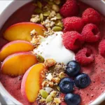 Raspberry and Nectarine Smoothie Bowl Recipe to Brighten Your Day 5 Delicious Raspberry and Nectarine Smoothie Bowl