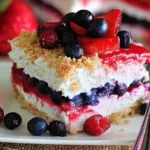 Red White & Blue Mixed Berry Yum Yum - Festive Dessert