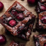 Delicious Roasted Chocolate Cherry Brownies Recipe