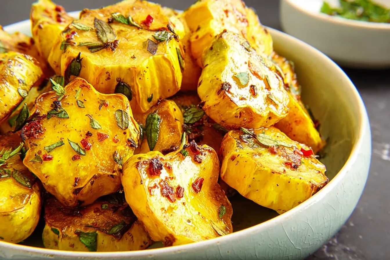 Roasted Patty Pan Squash