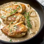 Sour Cream and Onion Chicken on Plate