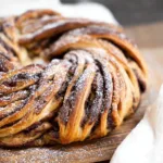 Freshly Baked Sourdough Cinnamon Roll Twist Bread