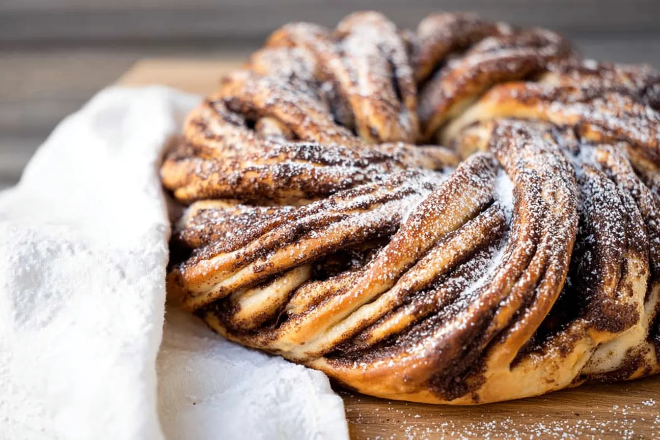Sourdough Cinnamon Roll Twist Bread