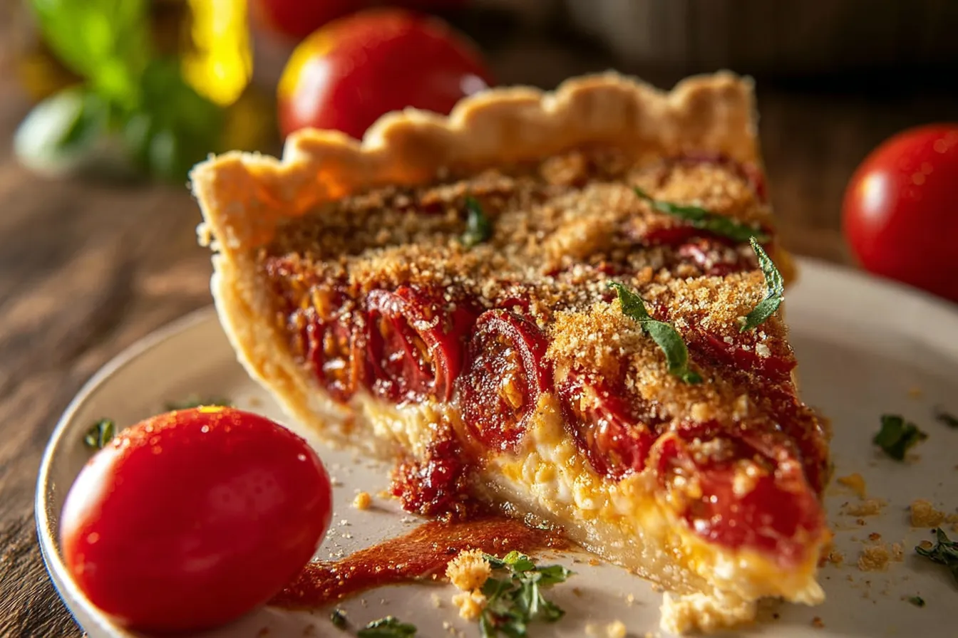 Southern Tomato Pie: Creamy, Cheesy, Bursting With Summer Garden Flavor 