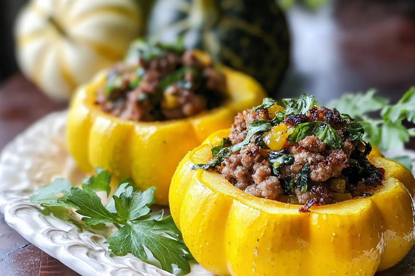 Stuffed Patty Pan Squash