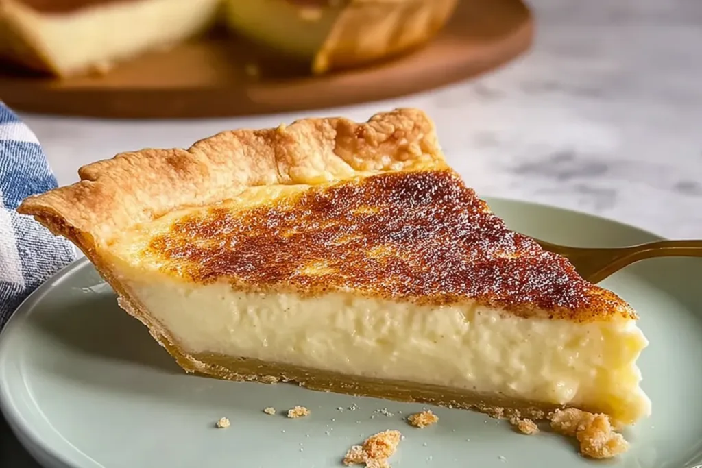 Delicious Sugar Cream Pie Ready to Serve
