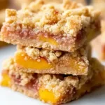 Summer Nectarine Crumble Bars Ready to Serve