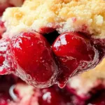 Sweet Cherry Cobbler Freshly Baked – Perfect Summer Dessert