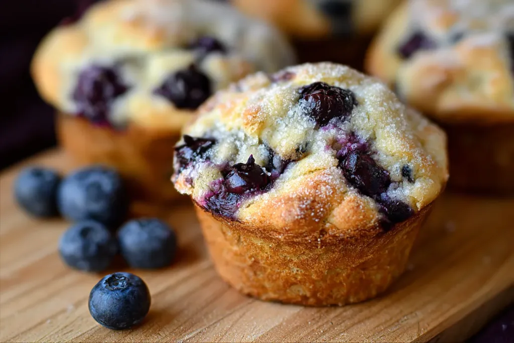 The Best Blueberry Muffins Ever - Freshly Baked