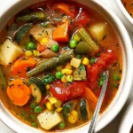 Vegetable Soup in a Bowl