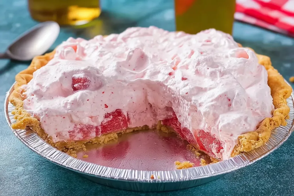 Delicious Slice of Watermelon Pie Ready to Serve