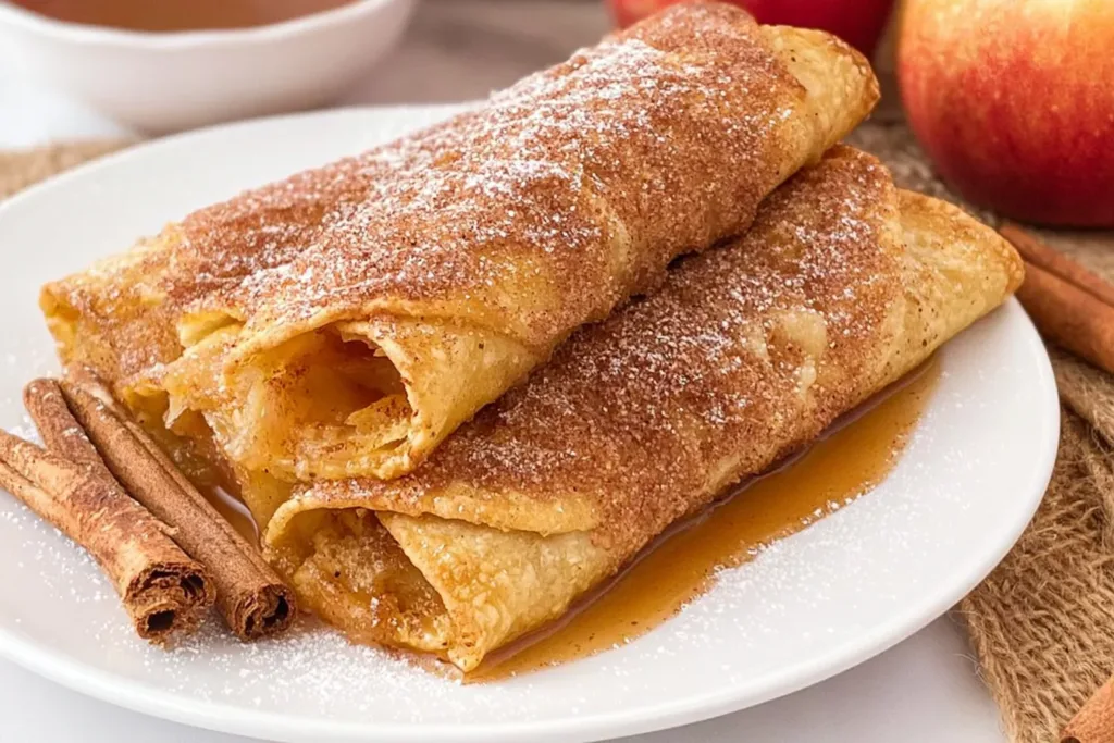 Delicious Air Fryer Apple Pie Taquitos Ready to Enjoy