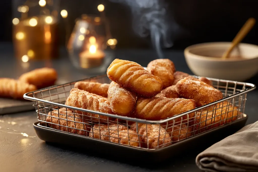 Delicious Air Fryer Churro Bites Ready to Enjoy