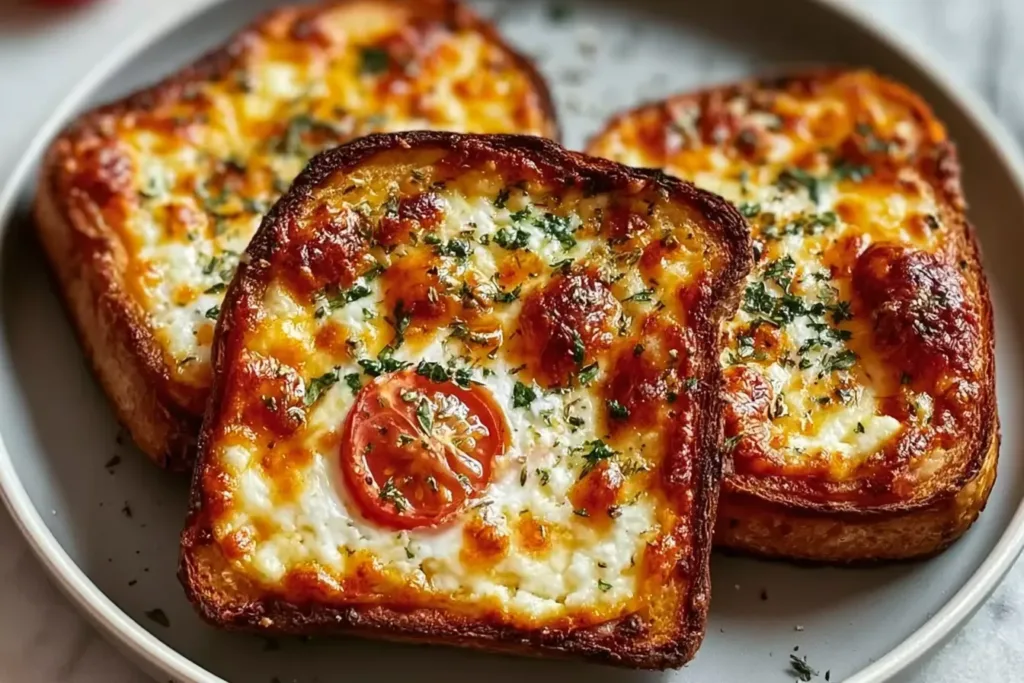 Air Fryer Cottage Cheese Pizza Toast Ready to Serve