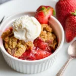 Air Fryer Strawberry Crisp Ready to Enjoy