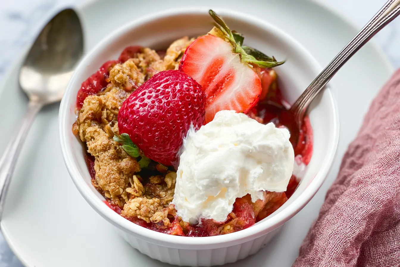 Air Fryer Strawberry Crisp 