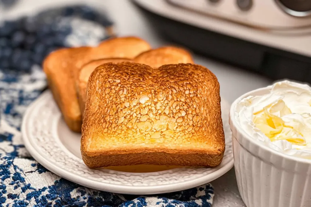 Golden Air Fryer Toast with Toppings