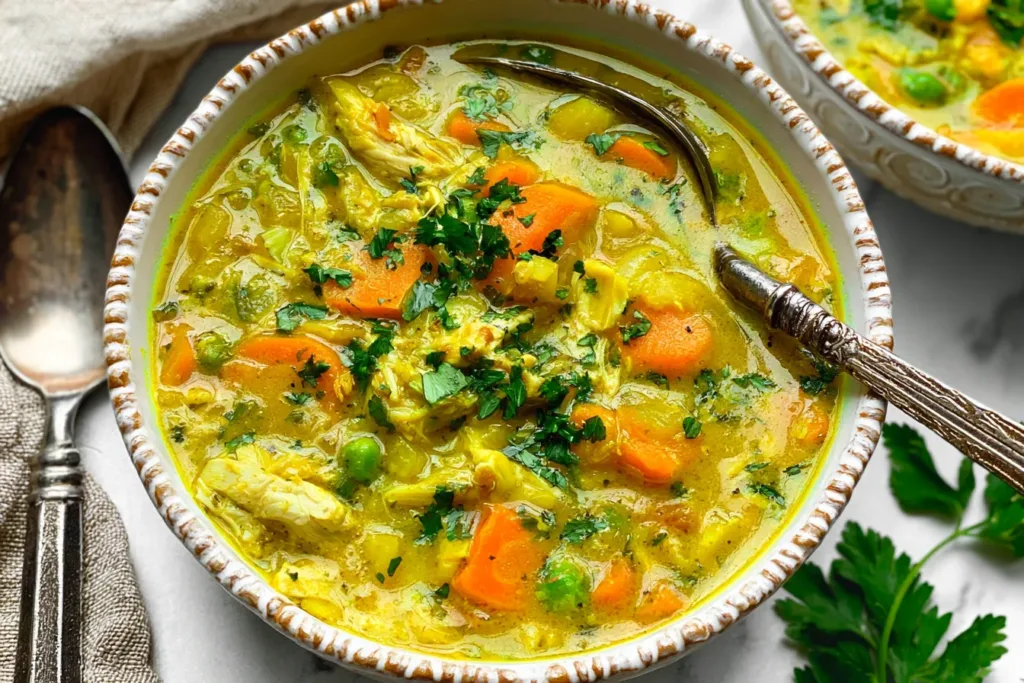 Delicious Anti Inflammatory Turmeric Chicken Soup