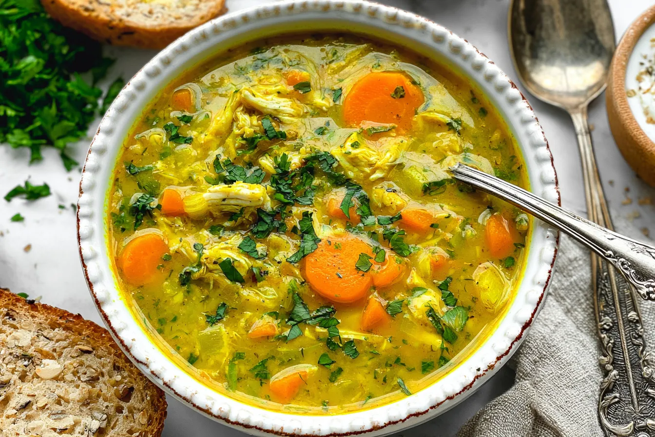 Anti Inflammatory Turmeric Chicken Soup 