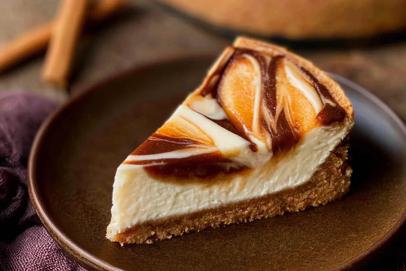 Apple Butter Cheesecake {No Bake} 